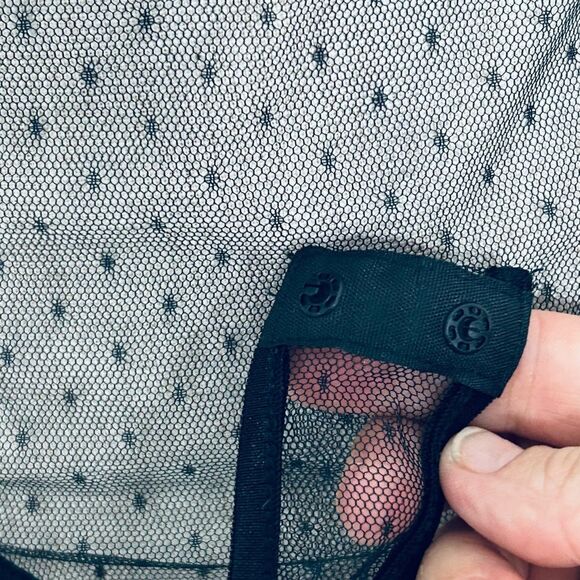 NEW Windsor Sheer Black Lace Bodysuit size Medium - Picture 4 of 16